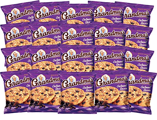 Grandma's Oatmeal Raisin Cookie close-up showing soft texture and raisins for a comforting snack