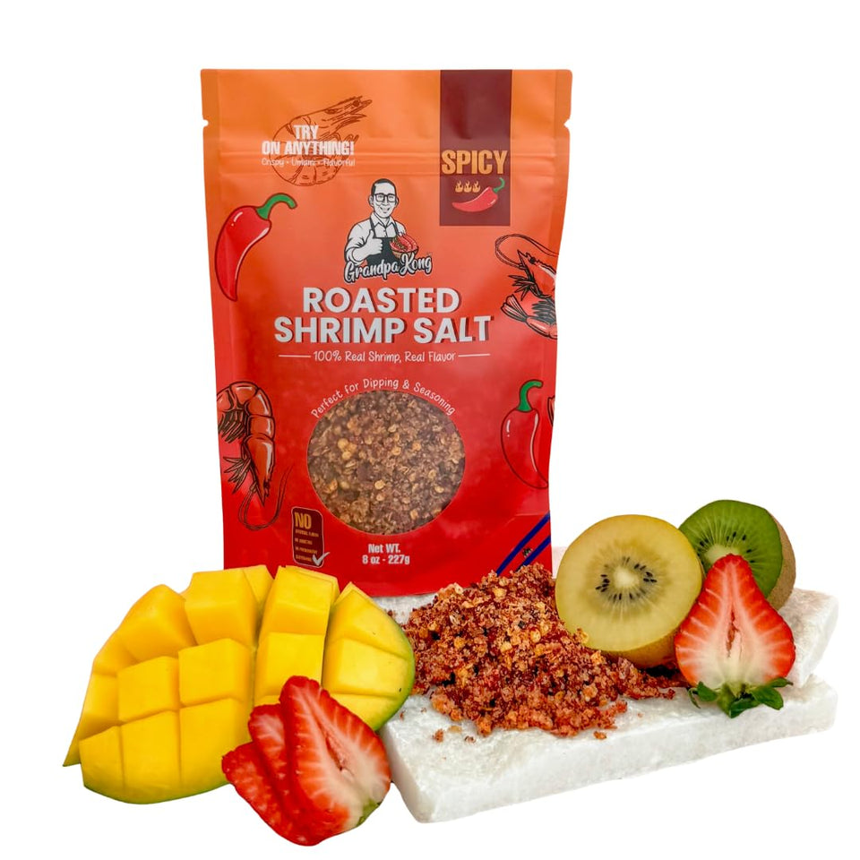 Grandpa Kong spicy bag boosts umami on snacks and meals.