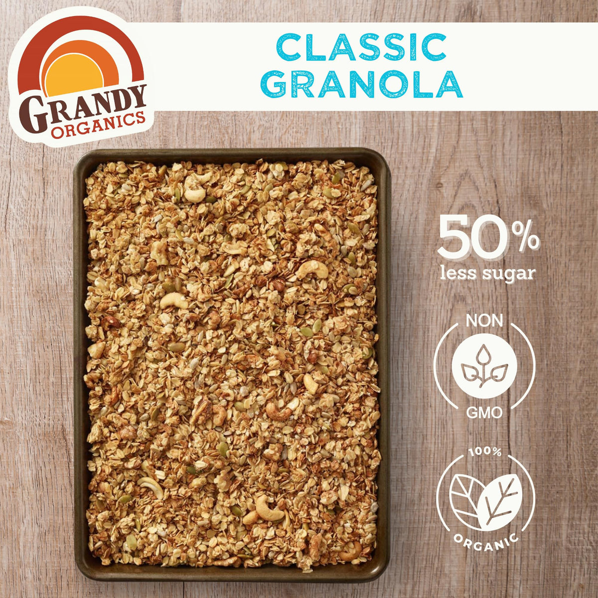 Grandy Organics Classic Granola as breakfast idea or snack topper