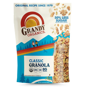 Grandy Organics Granola with organic honey for gentle sweetness