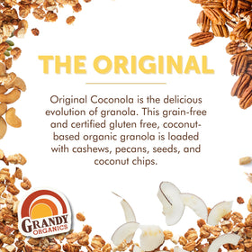 Grandy Organics Coconola Peanut Butter bag for quick energy before workouts