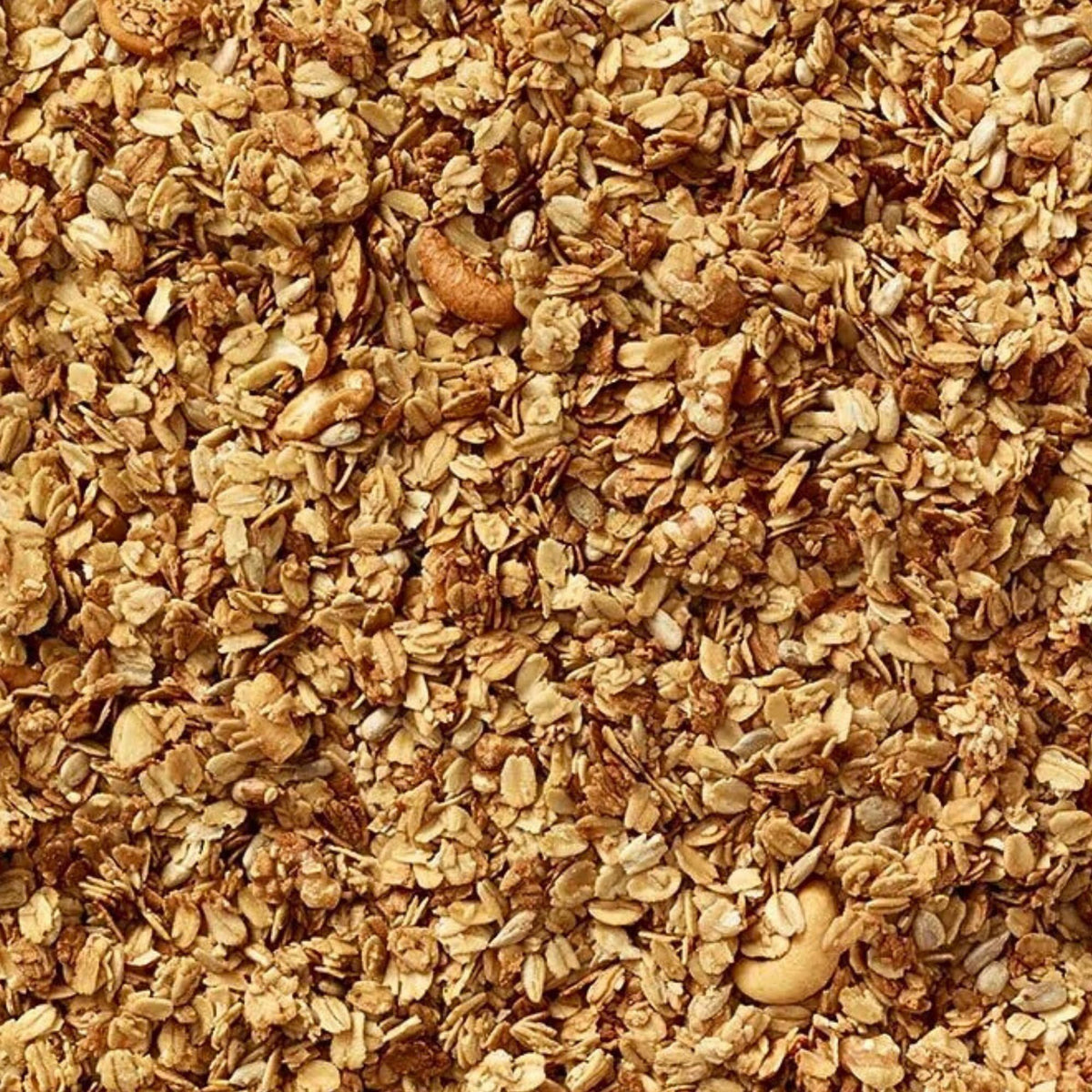 Grandy Organics Honey Nut Gluten Free Granola serving bowl ready for yogurt topping
