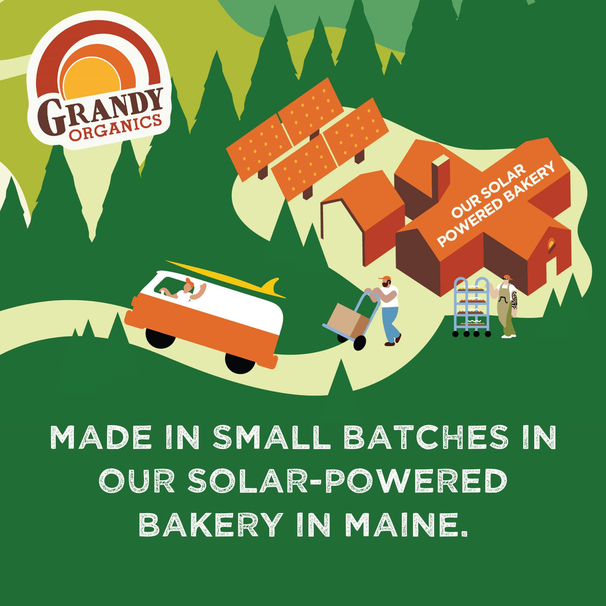 Grandy Organics protein-packed granola serving for outdoor adventures