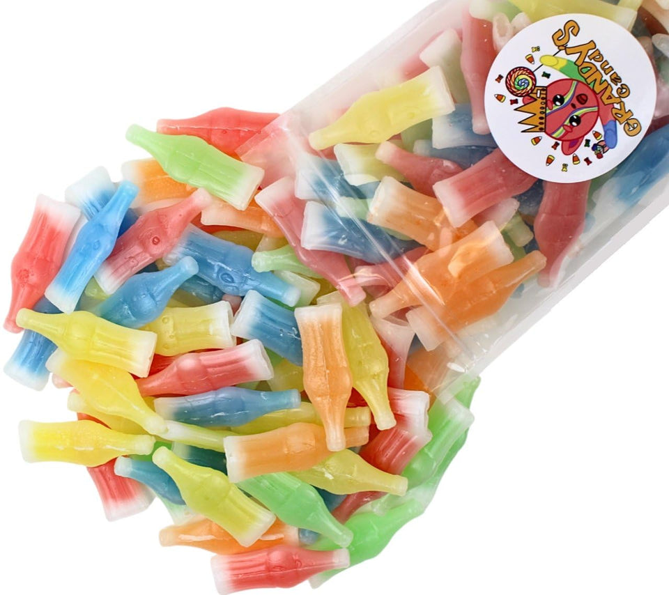 Grandys Candys Nik-L-Nips wax bottle candy in Cherry flavor, a nostalgic treat for gatherings.