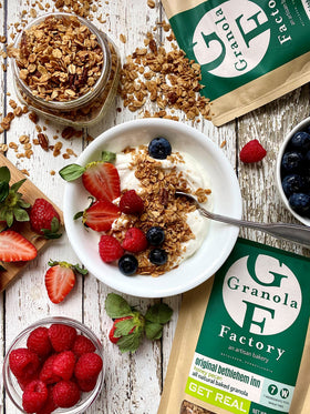 Granola Factory Honey Pecan on an acai bowl for extra crunch.