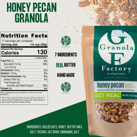 Granola Factory Honey Pecan yogurt parfait topping for a balanced breakfast.