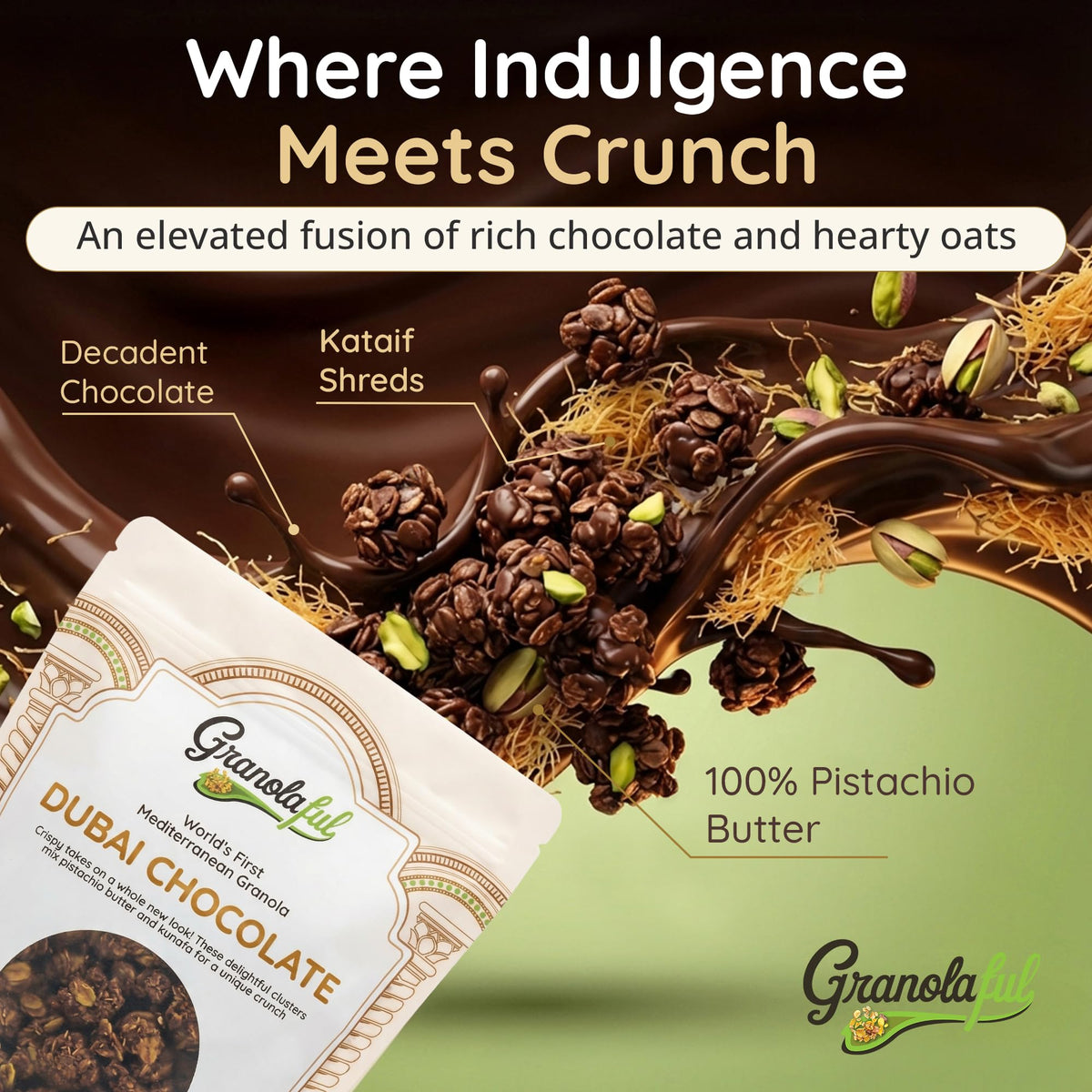 Granolaful acai bowl topping creates texture with a cocoa-note crunch.