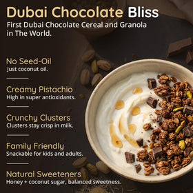 Granolaful oats with kataifi toppings add wholesome crunch to bowls.