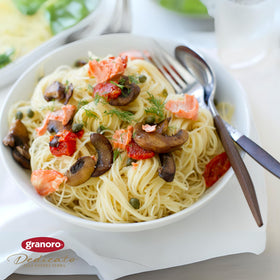 Al dente perfection when cooking Granoro Capellini with olive oil.