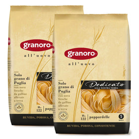 Granoro Dedicato Pappardelle egg nests uncooked, easy portioning for meals