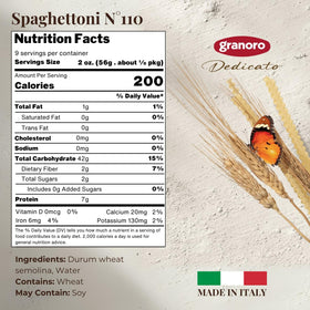 Granoro Dedicato Spaghettoni #110 bronze-drawn close-up showing texture for sauce cling.