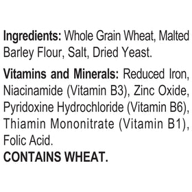 Grape-Nuts nutrition panel highlights iron and folate content.
