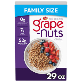 Grape-Nuts Original box front for a wholesome breakfast.