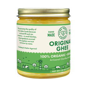 Two-jars pack of Pure Indian Foods grassfed original ghee for easy use
