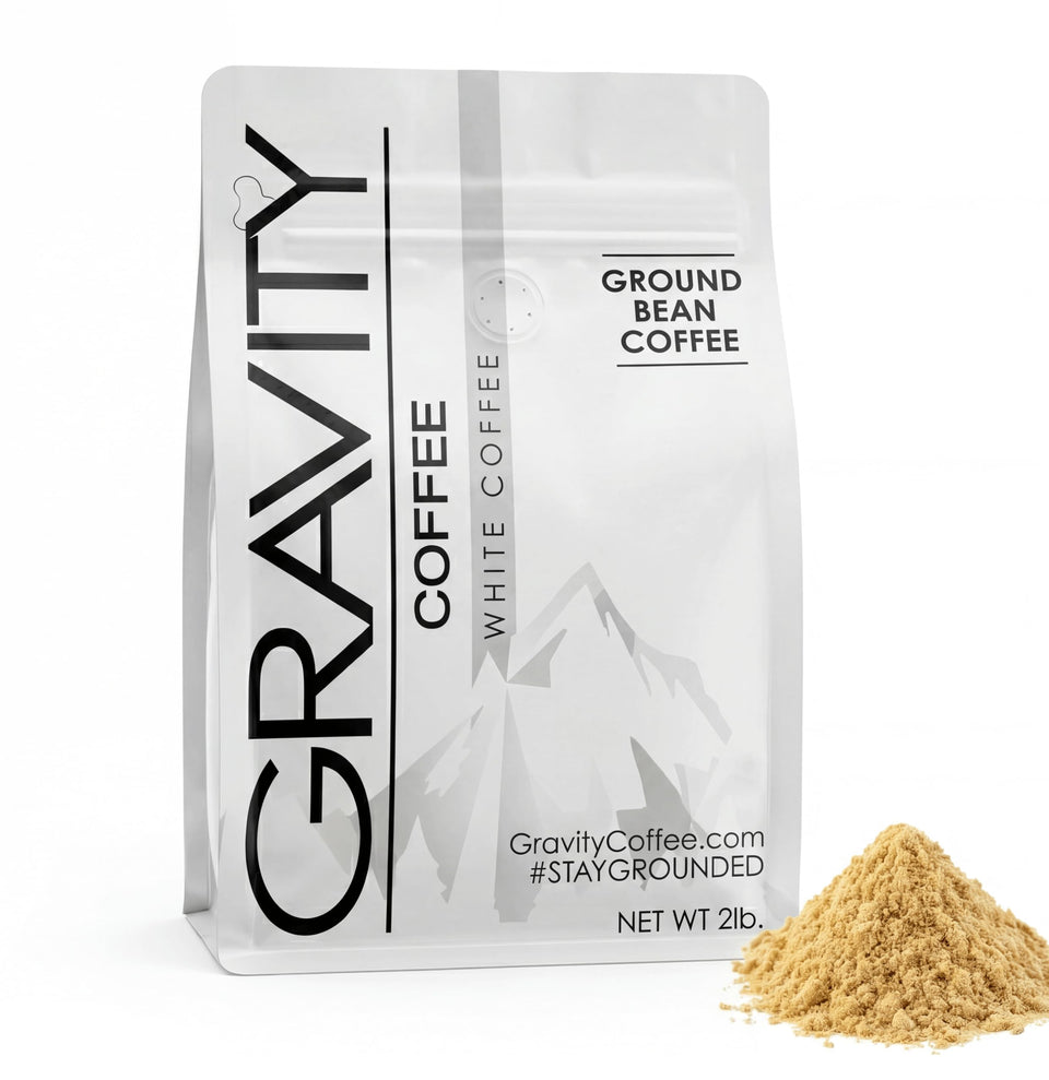 Gravity Coffee Signature White Coffee 2lb bag with nutty aroma for a smooth morning.