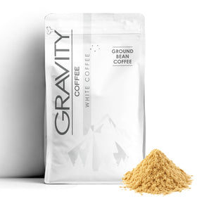 Gravity Coffee Signature White Coffee bag showcasing premium 100% Arabica beans for a smooth cup