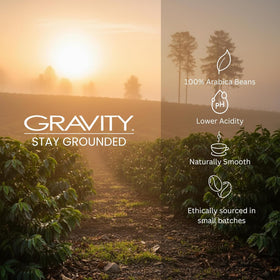 Gravity Coffee White Coffee mug setup highlighting creamy pairing possibilities.