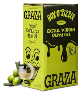 Graza Sizzle bottle front view showing mellow flavor ideal for everyday cooking.