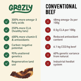 Grazly Brisket Slab tender center closeup illustrating melt-in-your-mouth texture