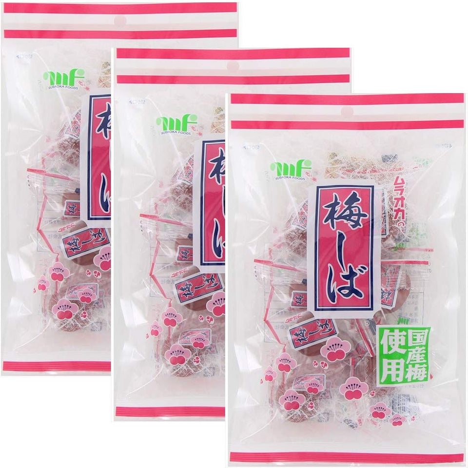 GREAT BRITISH TRADING LIMITED Umeshiba pickled plum snack pack with crisp umeboshi flavor and on-the-go appeal.