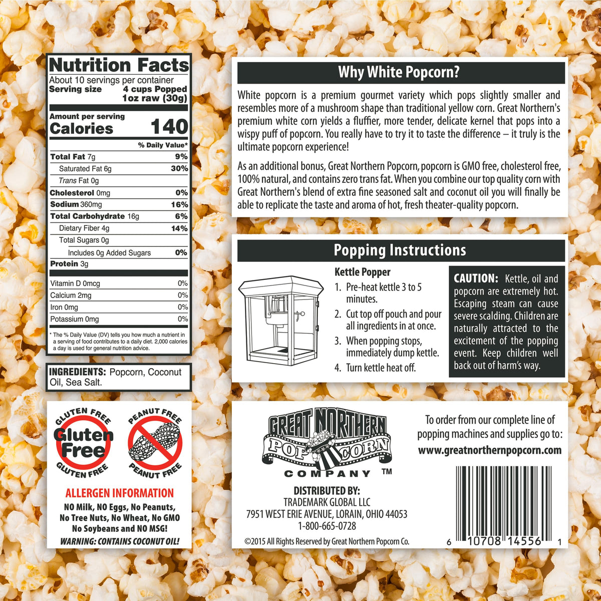 Great Northern Popcorn 24-pack case for bulk home use