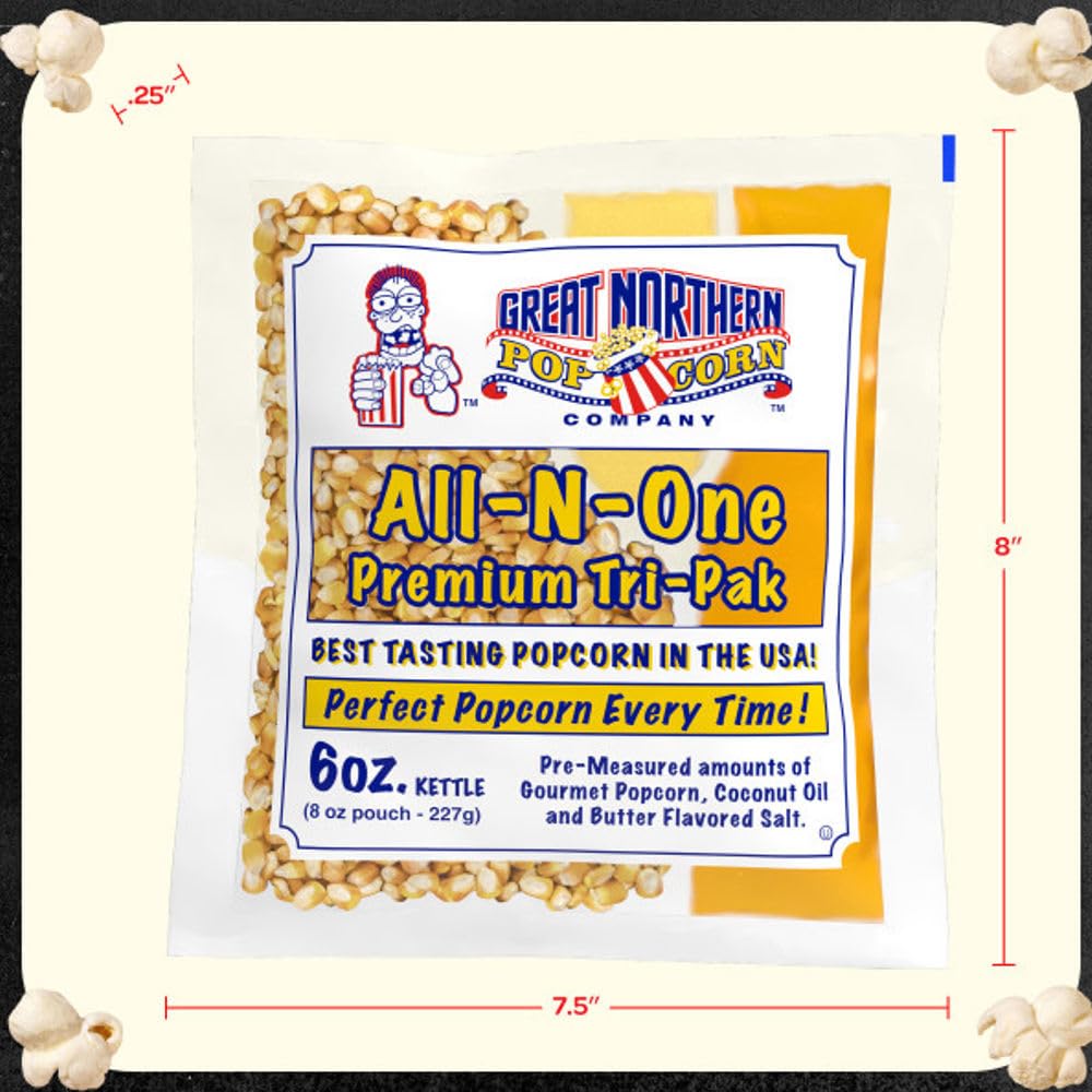 Great Northern Popcorn case packaging stores neatly for events.
