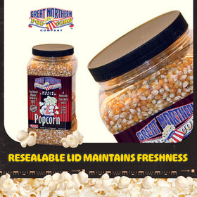 Great Northern Popcorn fluffy popcorn from yellow kernels for gatherings