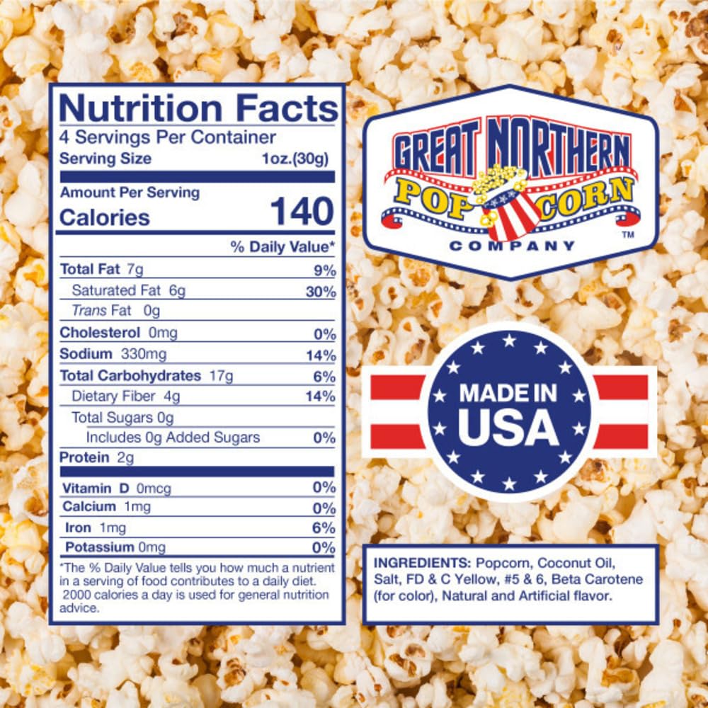 Great Northern Popcorn gourmet theater-style taste from your couch.