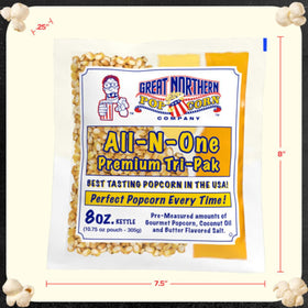 Great Northern Popcorn 8oz kettle compatibility for standard home machines.
