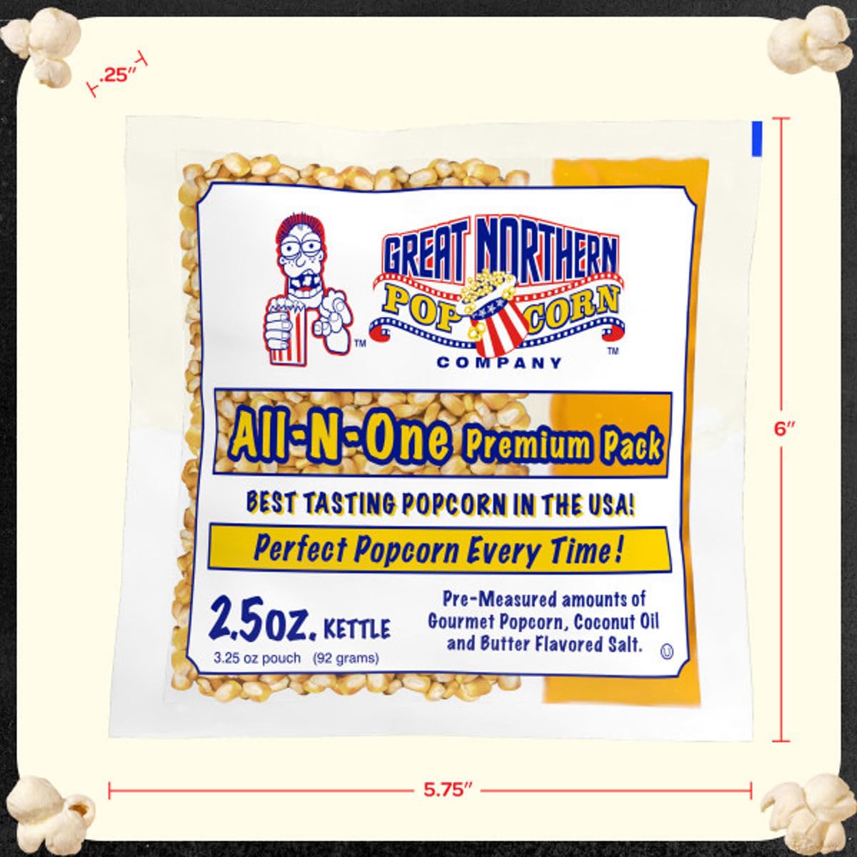 Great Northern Popcorn mess-free packaging for busy events and gatherings