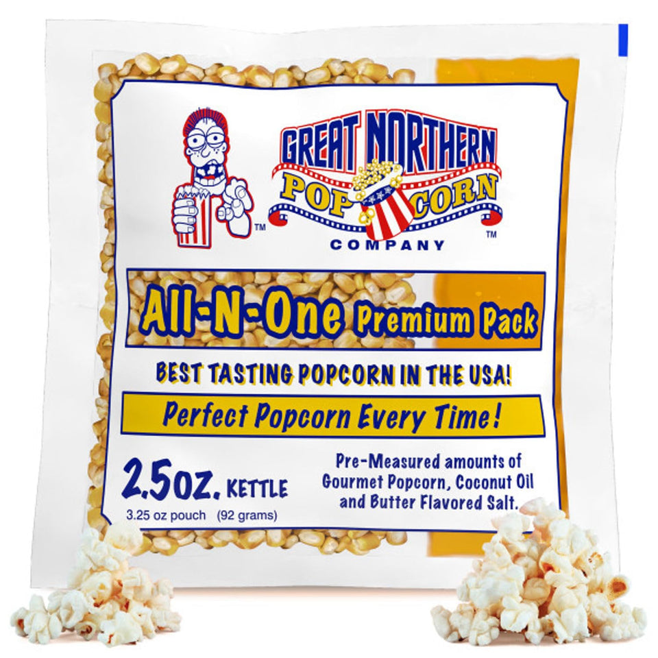 Great Northern Popcorn Company movie theater style 12-pack ready for quick party popcorn prep