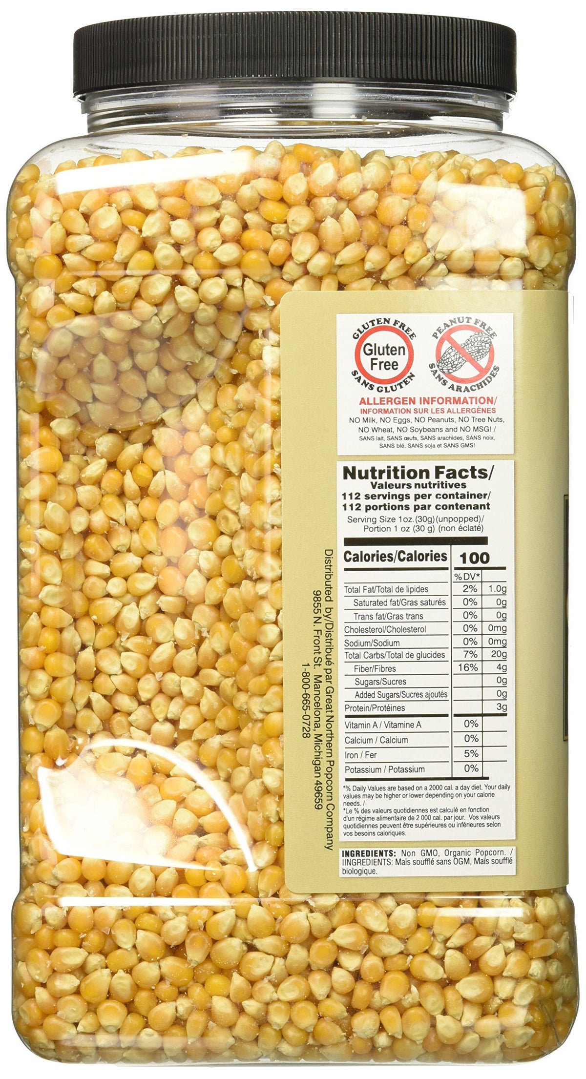Great Northern Popcorn Organic Kernels microwave-ready setup for quick, at-home movie snacks.