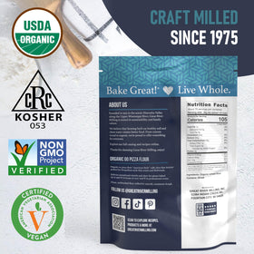 Great River Milling 00 Organic Pizza Flour trusted by chefs and bakers.