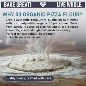 Great River Milling 00 Organic Pizza Flour Neapolitan dough with soft, elastic stretch.
