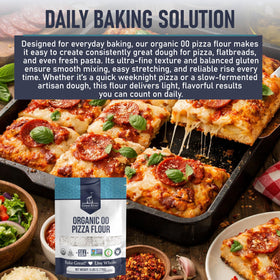 Great River Milling 00 Organic Pizza Flour 5 lb bag for professional kitchens.