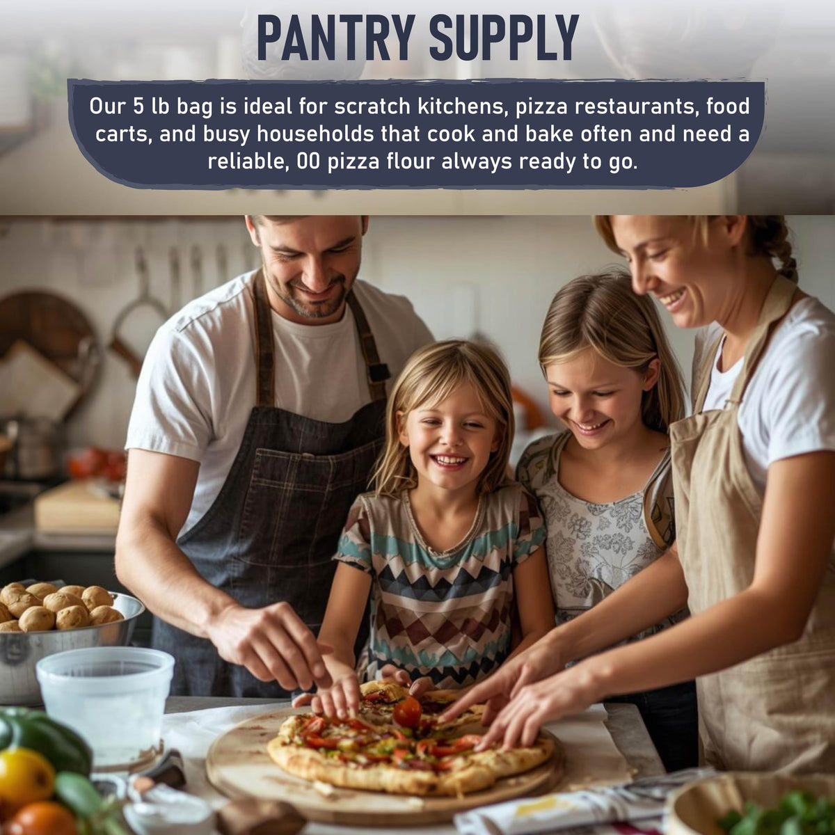 Great River Milling 00 Organic Pizza Flour balanced protein supports gluten and lift.