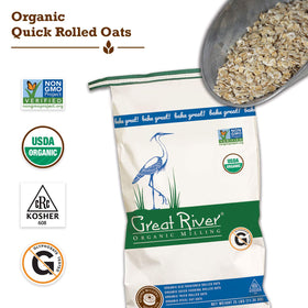 Great River Milling baking oats for cookies, perfect for wholesome treats and quick baked goods.