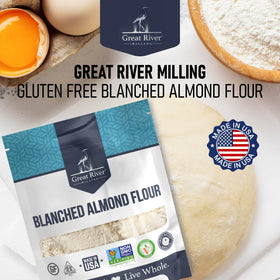 Great River Milling Blanched Almond Flour helps thicken sauces with a creamy texture