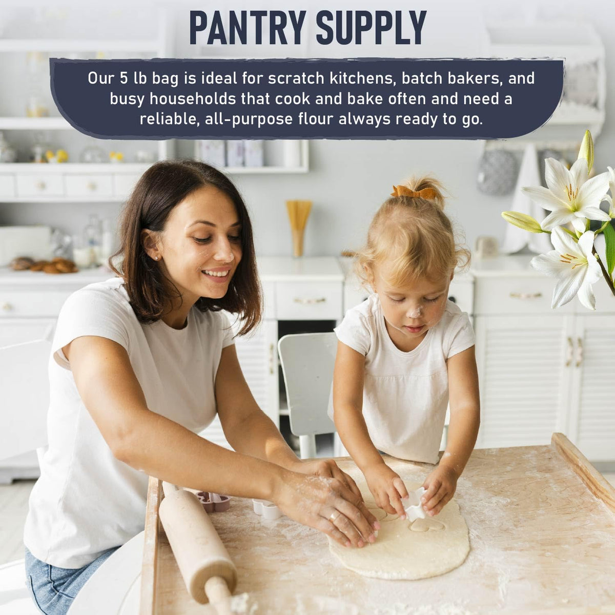 Great River Milling Lily White Flour perfect for cookies with tender crumb.