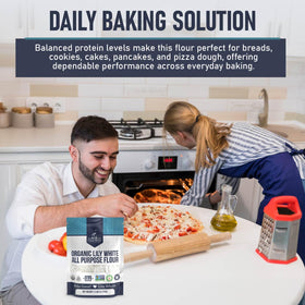 Great River Milling Lily White Flour yields pizza dough with good elasticity.