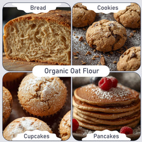 Great River Milling Oat Flour gluten-free bread blends; versatile loaf foundation.