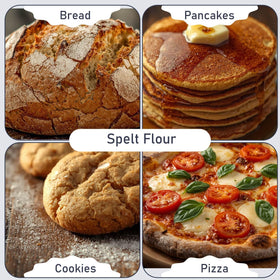 Great River Milling Organic Spelt Flour bread dough; versatile base for loaves.