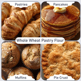 Baking cookies with Great River Milling pastry flour setup in kitchen