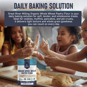 Muffins rising with Great River Milling organic pastry flour