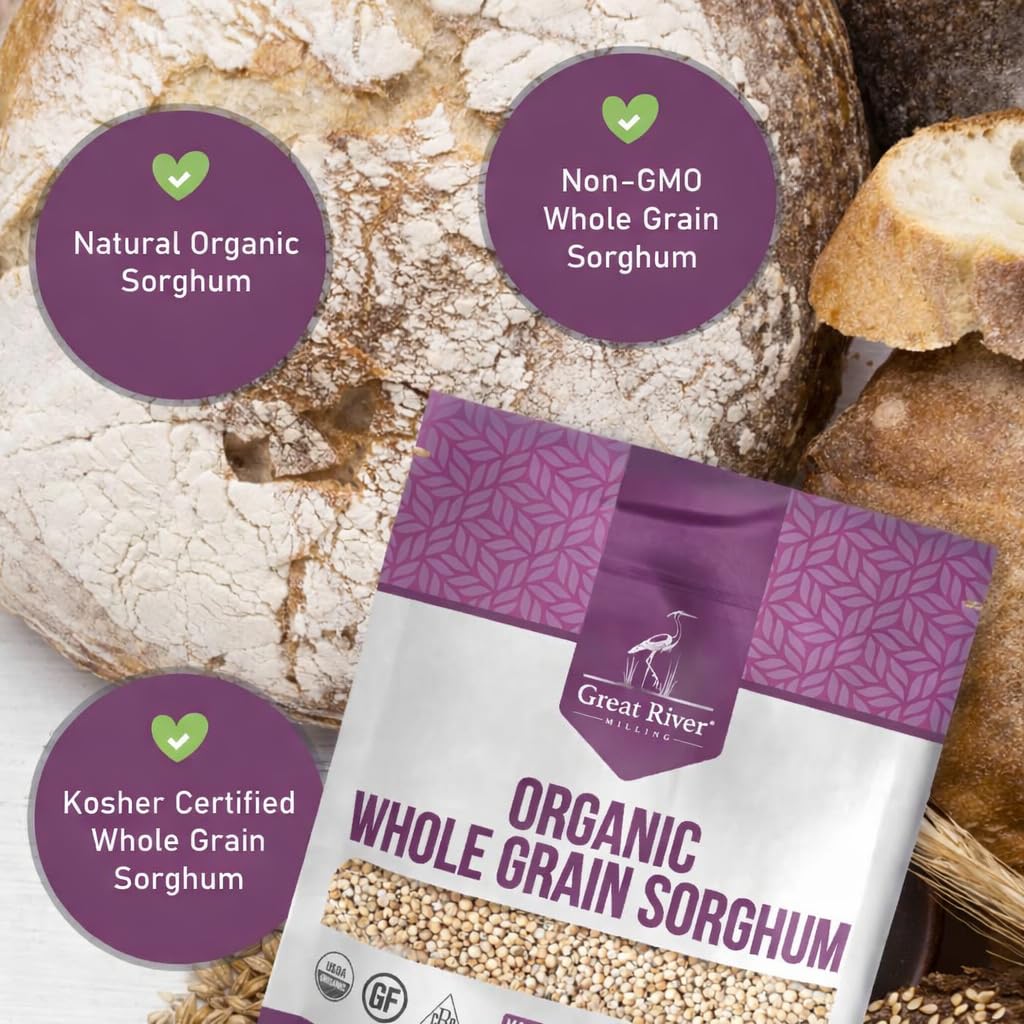 Great River Milling sorghum salad bowl with colorful, protein-rich grains.