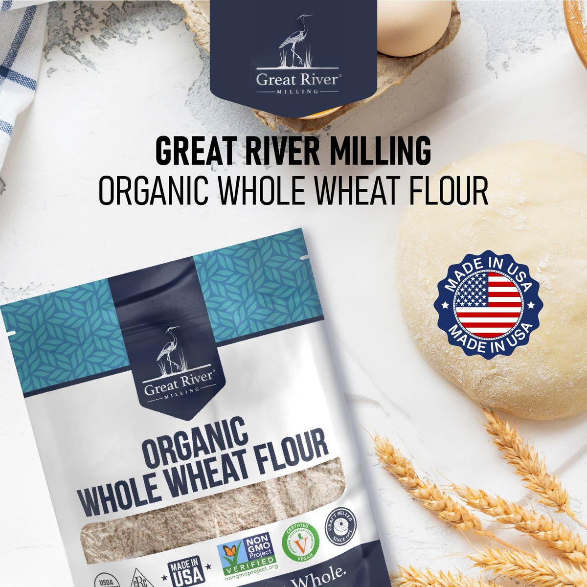 Bread baking in oven using Great River flour
