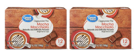 Great Value cappuccino pods in a box for easy single-serve mornings.