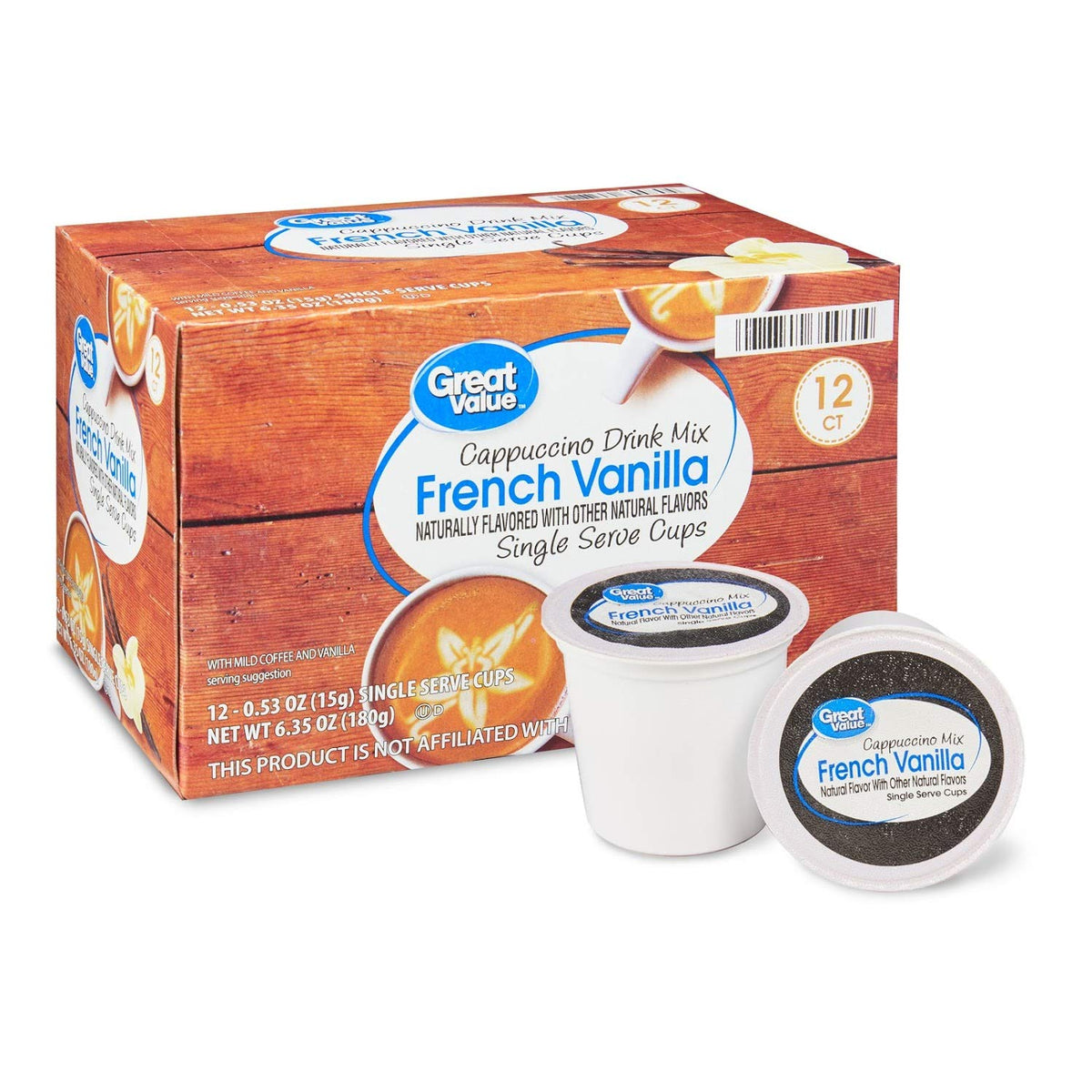 Great Value Kosher dairy label indicates dairy-friendly beverage options.