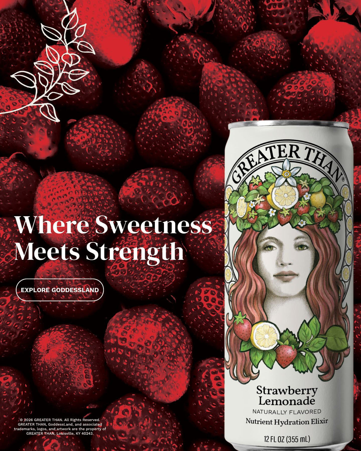 Greater Than Hydration for Her real fruit ingredients emphasize plant-based vitamins
