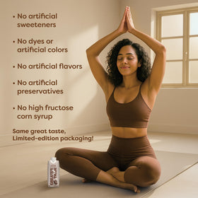 Greater Than low-sugar hydration, clean ingredients for mindful sipping.